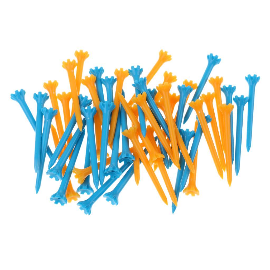 3x 50 Pieces Professional Golf Tee Tees Assorted Color Spare Golf Professional Tees