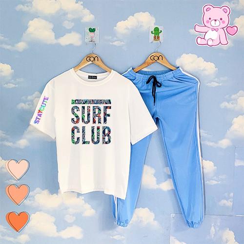COMBO TIẾT KIỆM Set Đồ Bộ Áo Thun Tay Lửng Quần Kẻ 3Sọc, Quần Ulzzang 2 Sọc