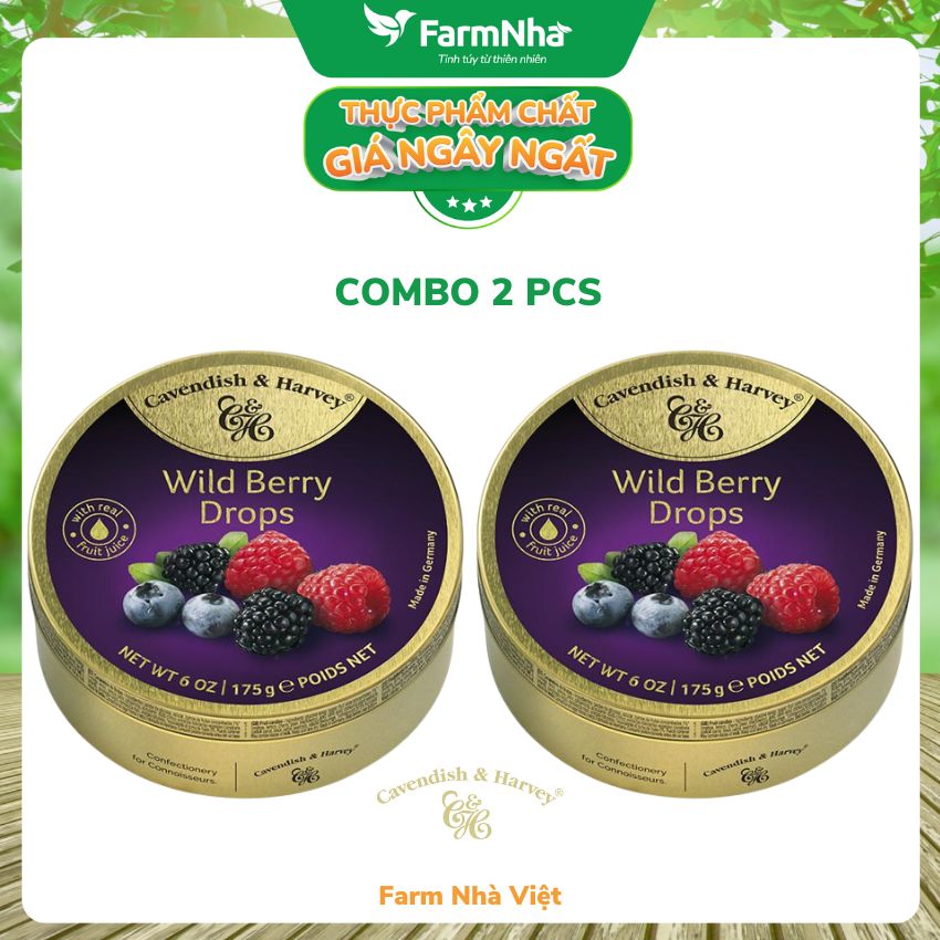 Kẹo trái cây Cavendish & Harvey Vị Wild Berry 175g - Hương vị tuyệt vời đến từ Đức