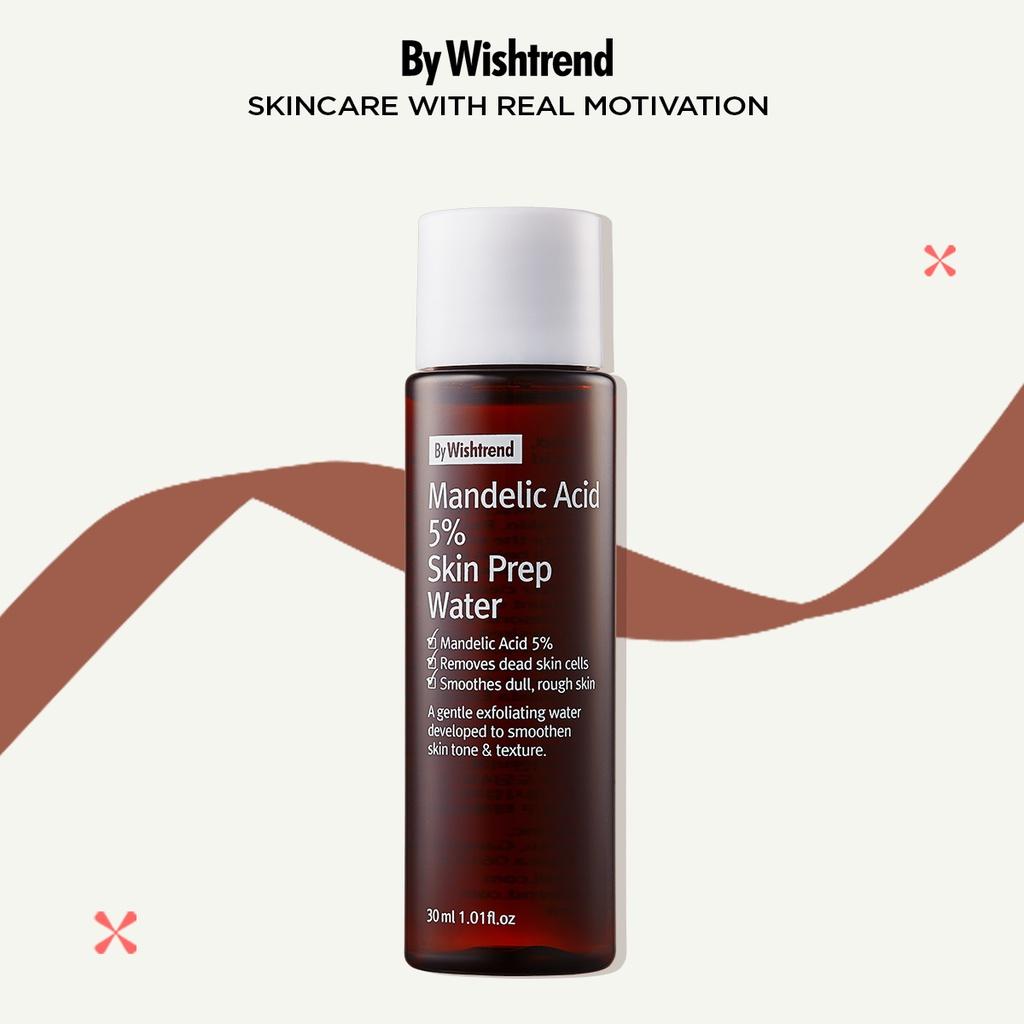 Nước hoa hồng BY WISHTREND MANDELIC ACID 5% SKIN PREP WATER 30ML