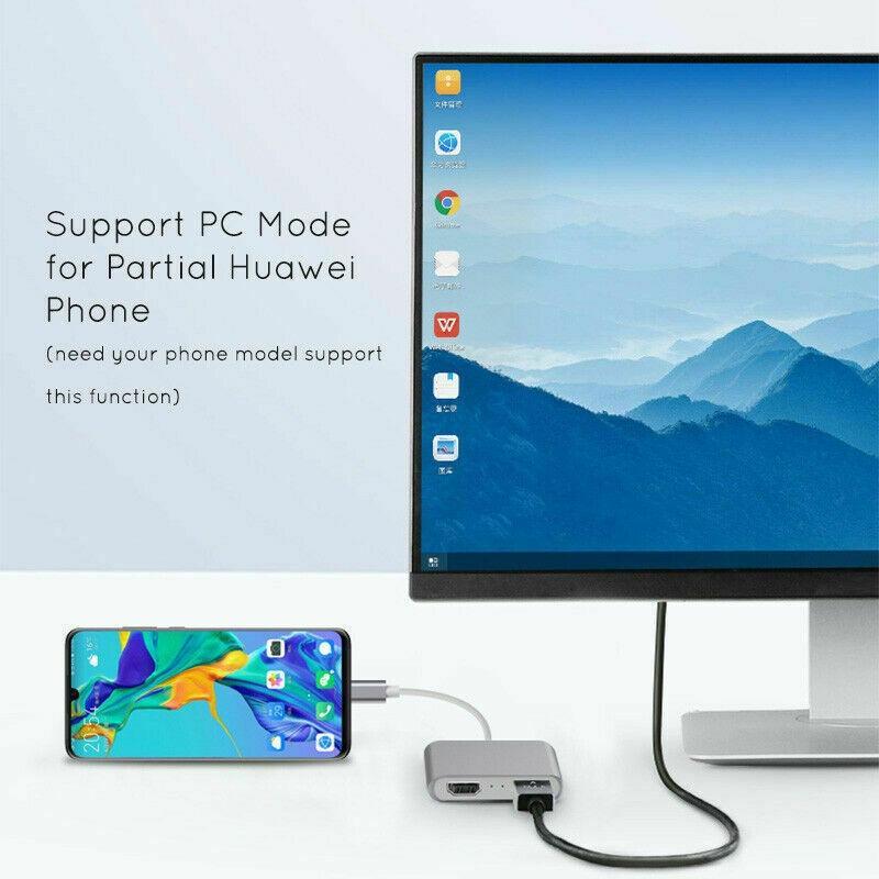 Hub Chuyển Đổi Type C Sang HDMI 2 Trong 1 4K Chuyên Dụng Cho Macbook Laptop Điện Thoại