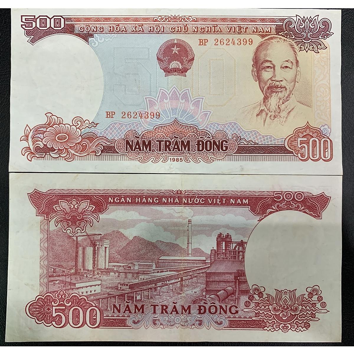 [CHẤT LƯỢNG ĐẸP] Tờ 500 đồng 1985 nhà máy xi măng Bỉm Sơn , thời bao cấp, sưu tầm