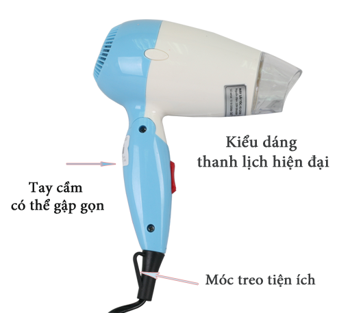 máy sấy tóc gập tay