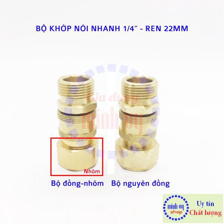 Bộ khớp nối nhanh đầu ra cho máy rửa xe áp lực cao, máy xịt rửa cao áp, máy rửa xe gia đình