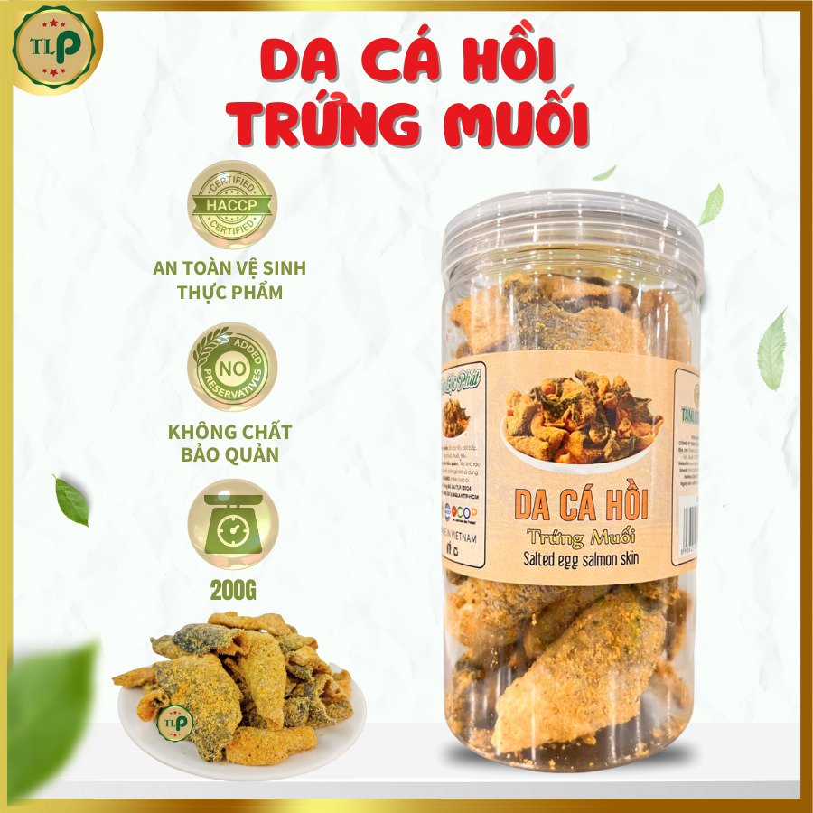 Da Cá Hồi Lắc Trứng Muối Tân Lộc Phát Hũ 200G
