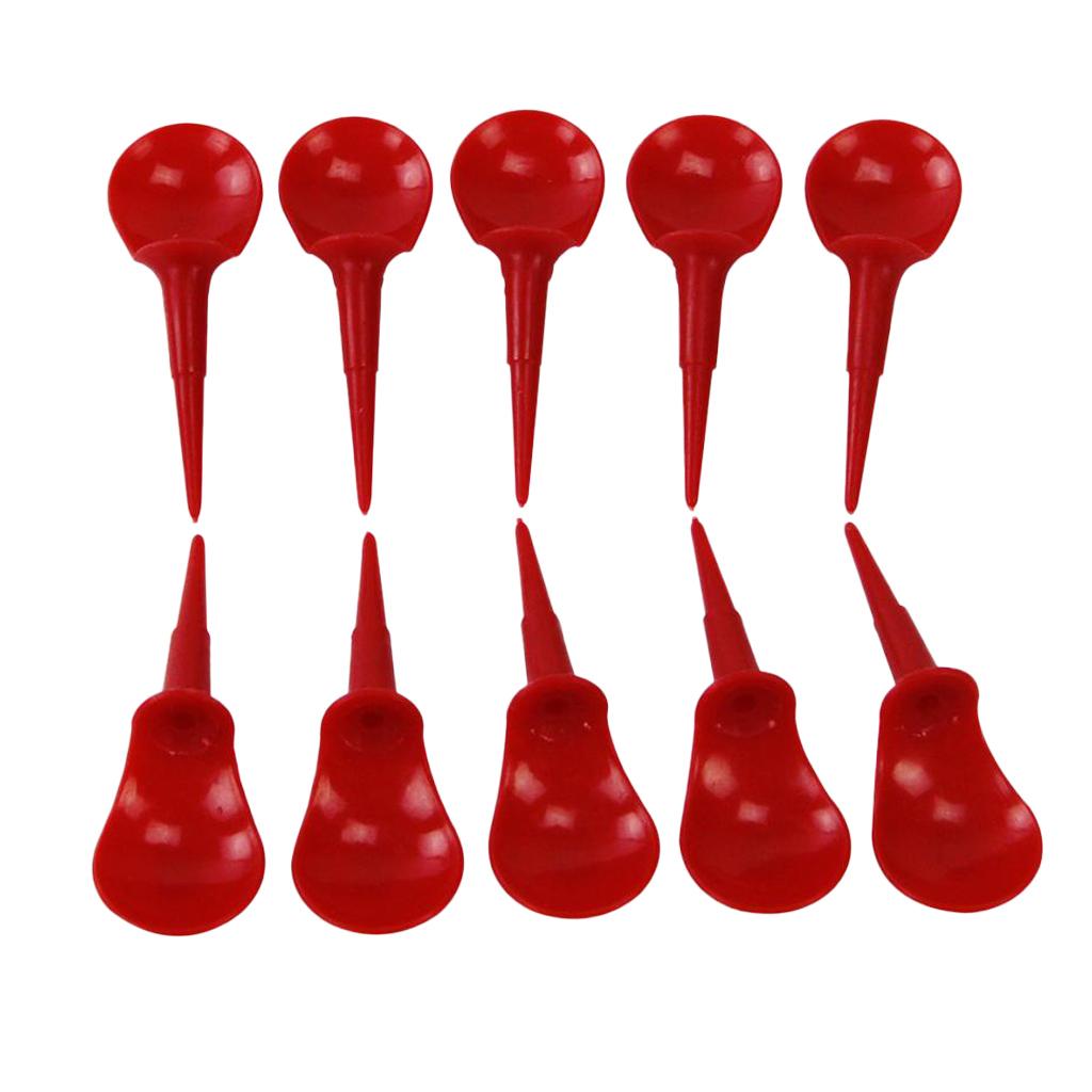 3x10 Pieces Plastic Novelty Anti-Slice Golf Tees Chair Tees Divot Tools Red