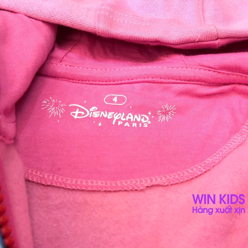 AK002 - Áo khoác bé trai bé gái cotton có mũ họa tiết Disney, áo khóa trẻ em từ 4 tuổi đến 12 tuổi