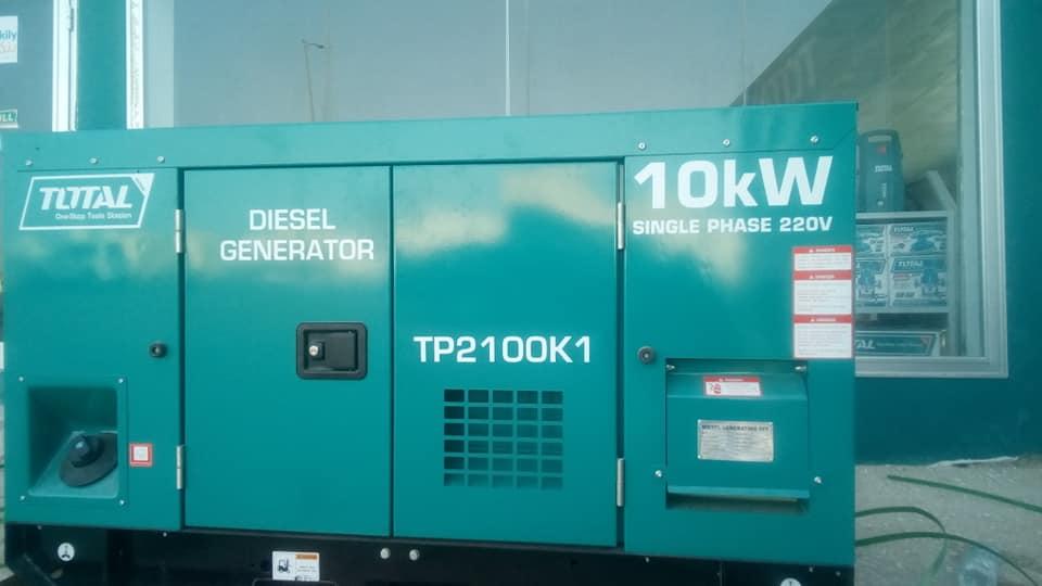 MÁY PHÁT ĐIỆN DẦU 12.5KW 1 PHA TOTAL TP2100K1 - HÀNG CHÍNH HÃNG