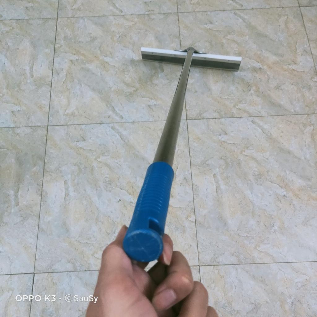 Cây chổi Cào, Gạt nước sàn nhà - lau kính Bản to cán Inox thẳng - dài 140cm