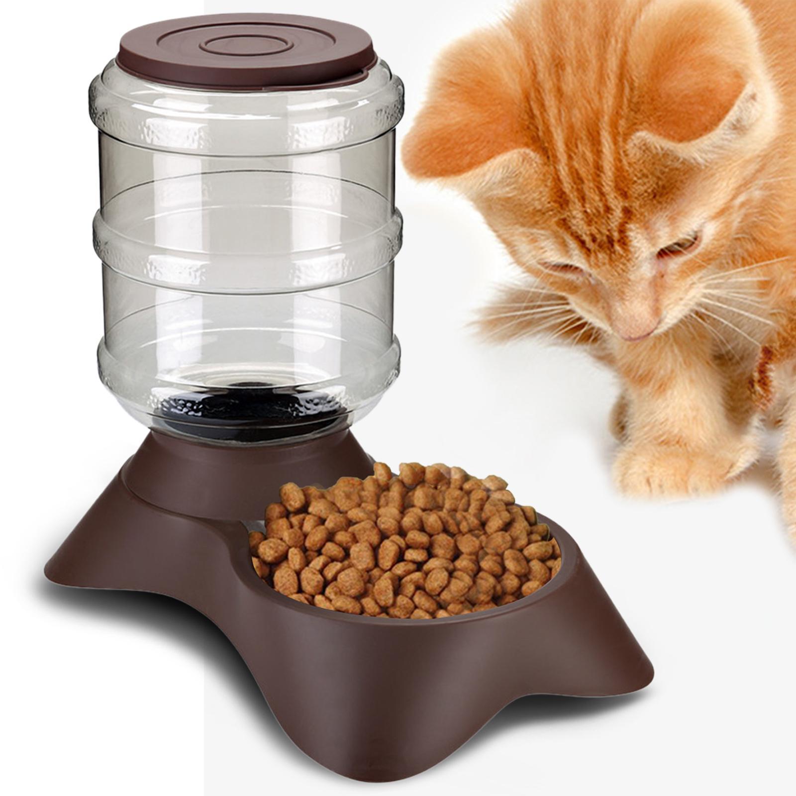 Automatic Pet Feeder Water Food Dispenser Dogs Cats Waterer
