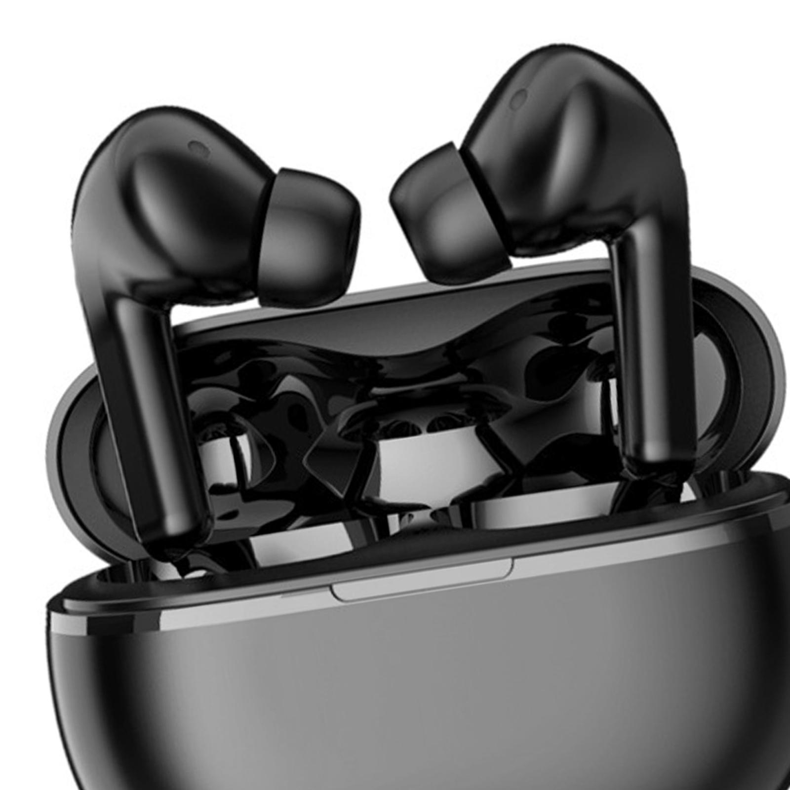 In Ear Earbuds V5.3 Earphones Comfortable Wear Hands Free  Control Sports Earphones Black Headphones for Workout Driving