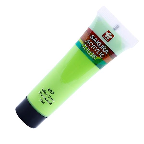 Màu Vẽ Acrylic Sakura 20ml XAC20#27 - Yellow Green