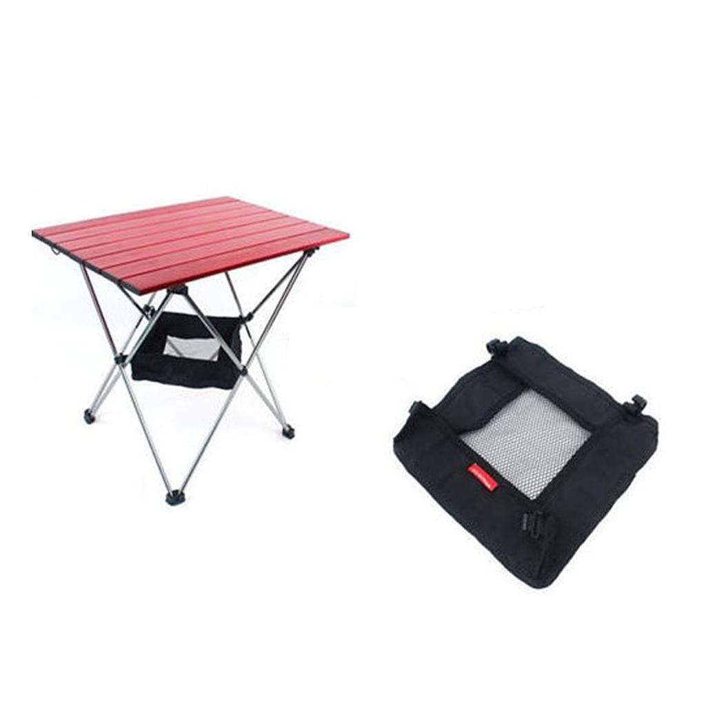 2x Folding Table Storage Grid Outdoor Kitchen Dining Stuff Storage Bag Lightweight Portable Size Optional