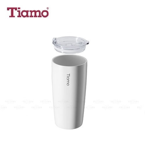 Ly cà phê trà inox phủ sứ chân không Tiamo 360ml