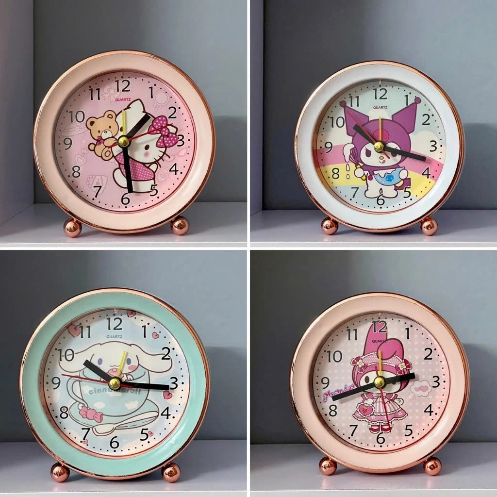 Đồng Hồ Báo Thức Để Bàn Hình Hoạt Hình Cute Vuông Tròn – Chuông Reo To, Đồng Hồ Decor Bàn Học Phòng Ngủ Cho Bé - HÀNG CHÍNH HÃNG MINIIN