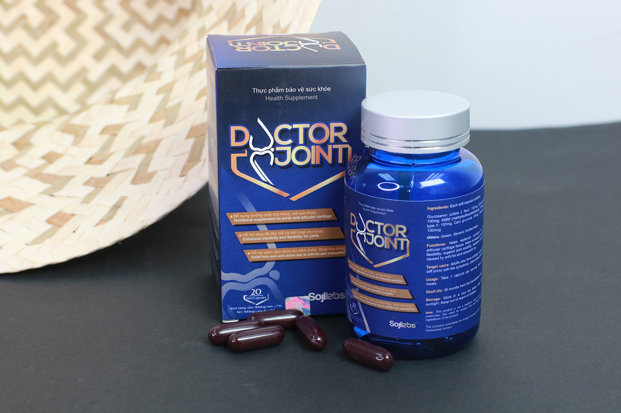 Viên Uống Hỗ Trợ Xương Khớp DOCTOR JOINT giảm đau nhức xương khớp, ngăn ngừa thoái hóa khớp, phục hồi mô khớp - Hộp 20 viên