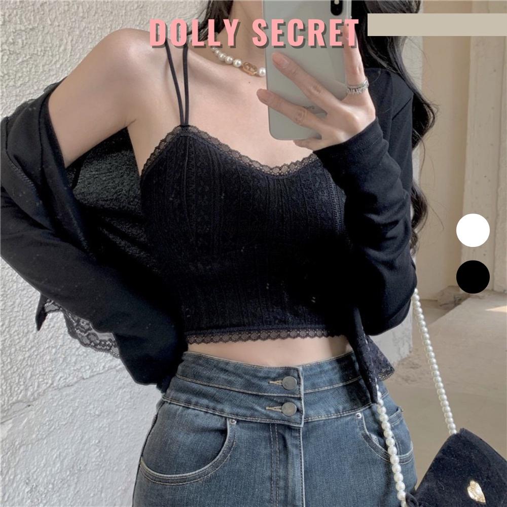 Áo Bra ren nữ DOLLY SECRET 2 dây phong cách Hàn Quốc có đệm A30