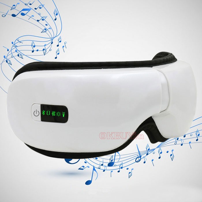 Máy Massage Mắt Thông Minh Eyes Care - Massage Mắt Công Nghê Cao Bằng Túi Khí Đôi, Massage Rung Tần Số - Máy Massage Mắt Tích Hợp Bluetooth Nghe Nhạc - Giảm Mỏi, Khô Mắt, Quầng Thâm