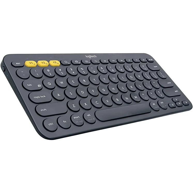 Bàn phím không dây nhỏ gọn Logitech K380 màu Xám Tối (Dark Grey) (920-007596) - Hàng Chính Hãng