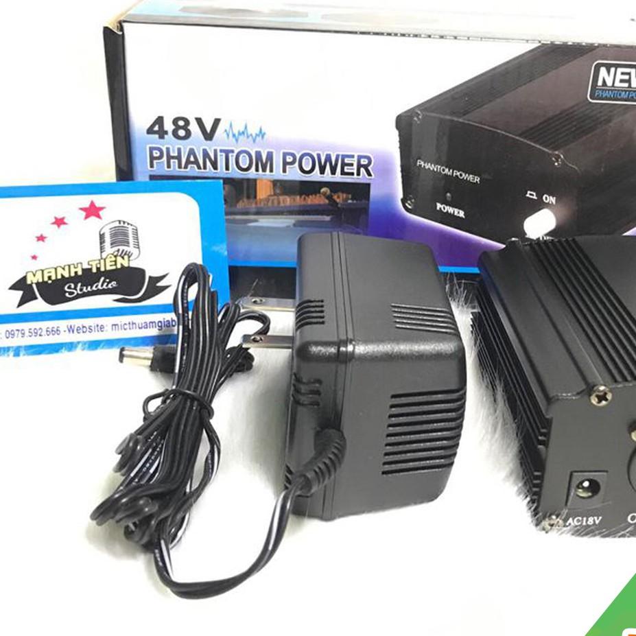 Nguồn PHANTOM POWER 48V - phối hợp cung cấp nguồn điện cho Micro - hát karaoke, livetreams bigo,cctalk