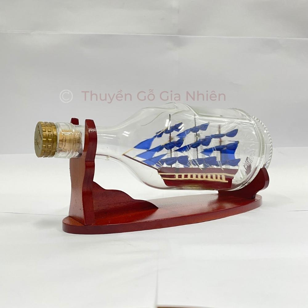 Mô Hình Thuyền Gỗ Trang Trí Phong Thủy Dạng Thuyền Chai lớn CUTTY SARK Chính Hãng, Hàng Xuất Khẩu Chất Lượng Cao