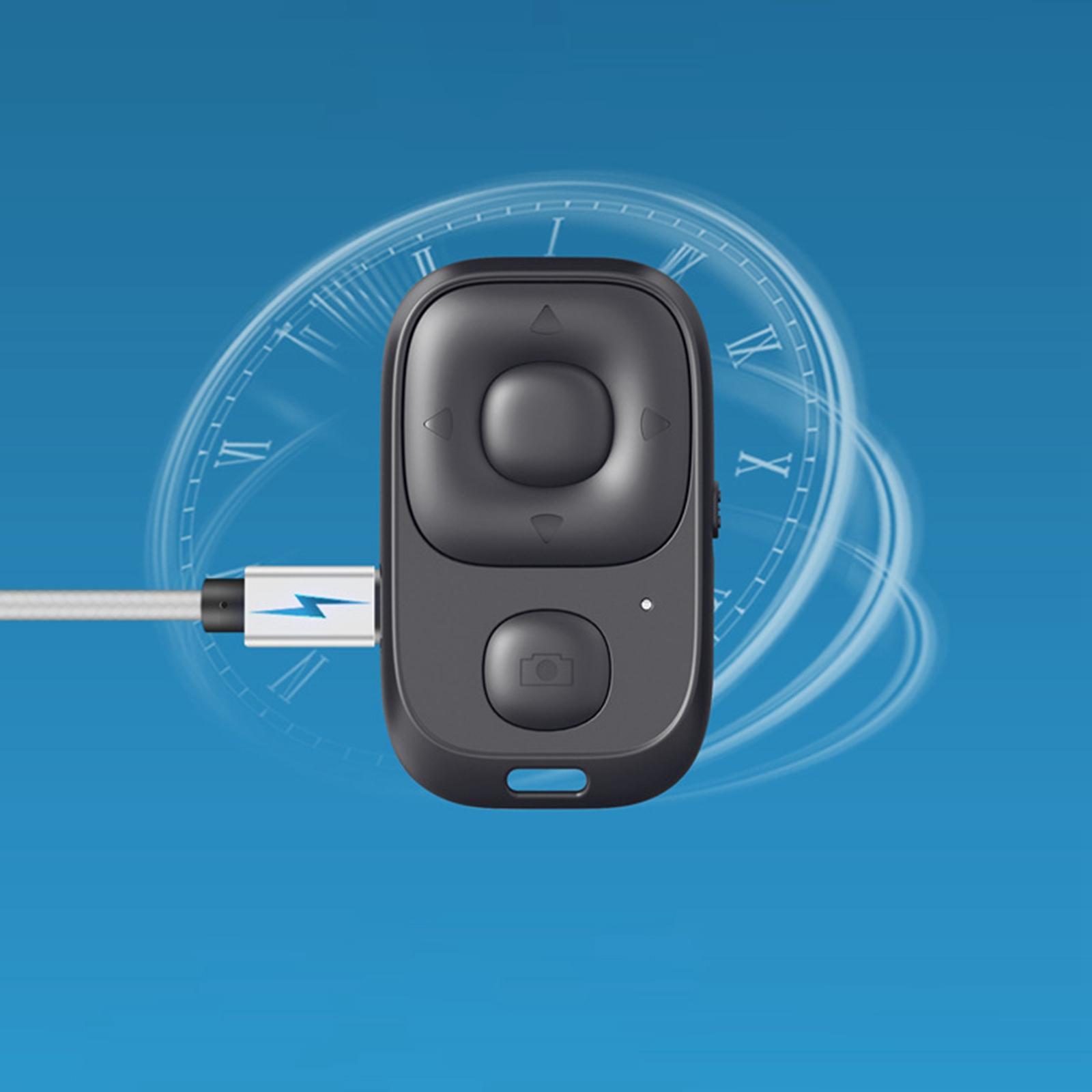 Bluetooth Camera Shutter Remote Selfie Button Accessories Black