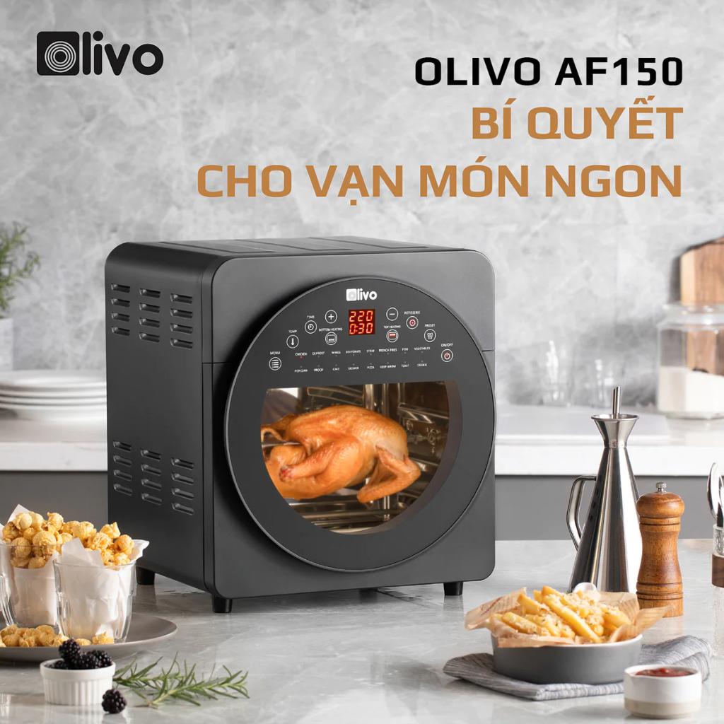 Nồi Chiên Không Dầu OLIVO AF150, 2500W-15Lit, 16 Chức Năng Đa Dạng, Hàng Chính Hãng