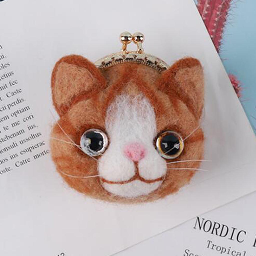 Needle Felting Kit, Wallet Material Kit Embroidery Bag Sewing Crafts DIY