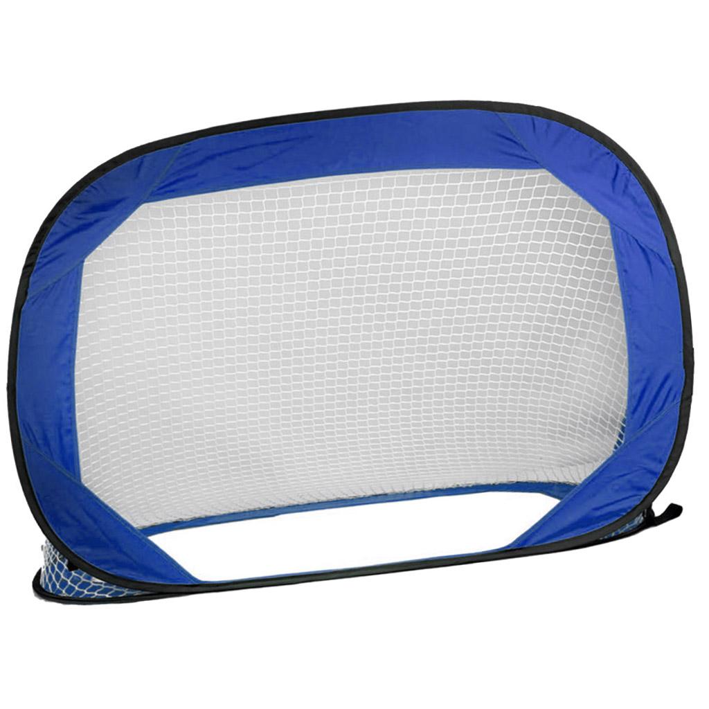 Blue Color Folding Portable Football Gate Net Goal Soccer Practice Kit