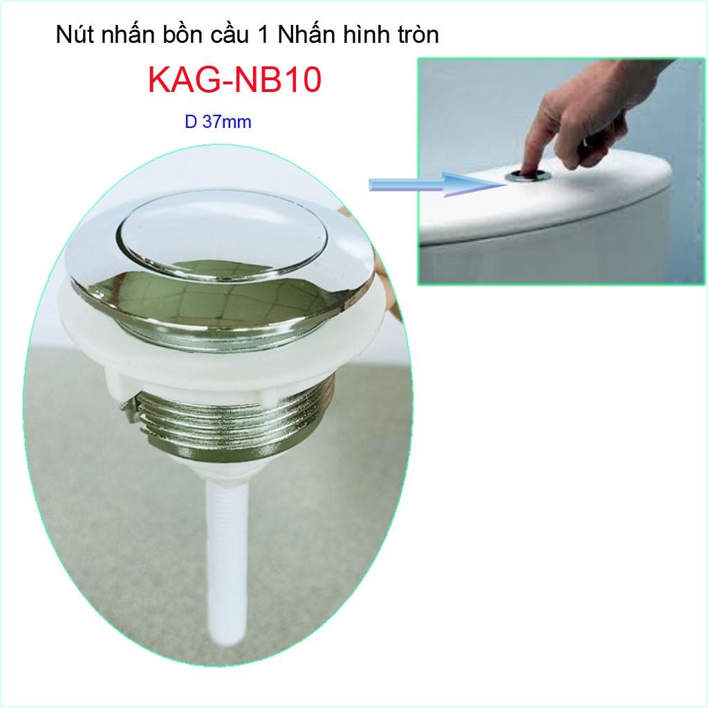 Nút nhấn xả bồn cầu, nút nhấn cầu xả 1 nhấn KAG-NB10