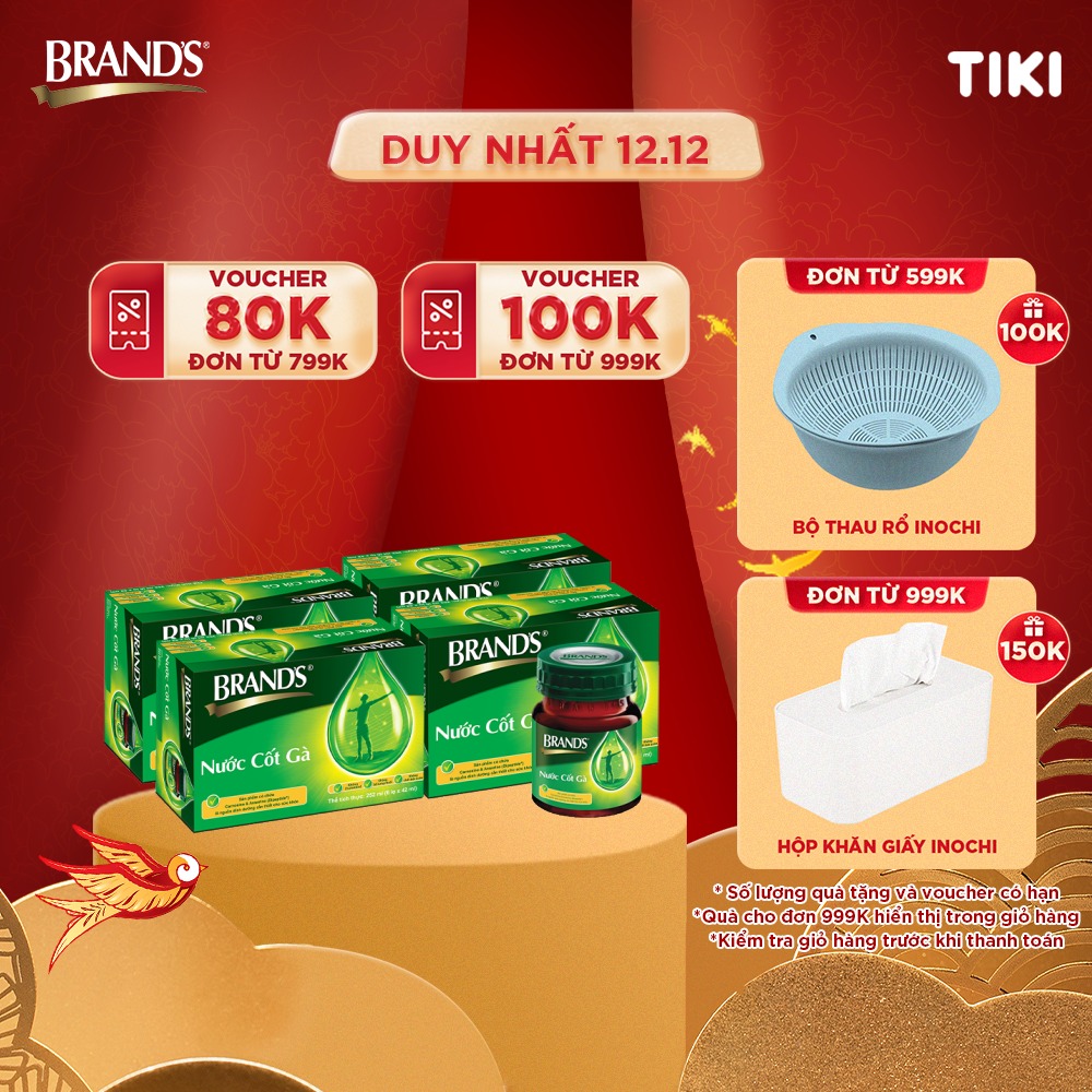 Combo 4 Nước cốt gà BRAND'S Vị Truyền Thống