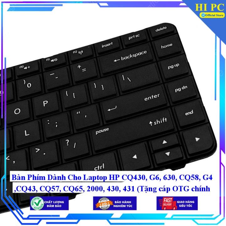 Bàn Phím Dành Cho Laptop HP CQ430 G6 630 CQ58 G4 CQ43 CQ57 CQ65 2000 430 431 - Hàng Nhập Khẩu mới 100%