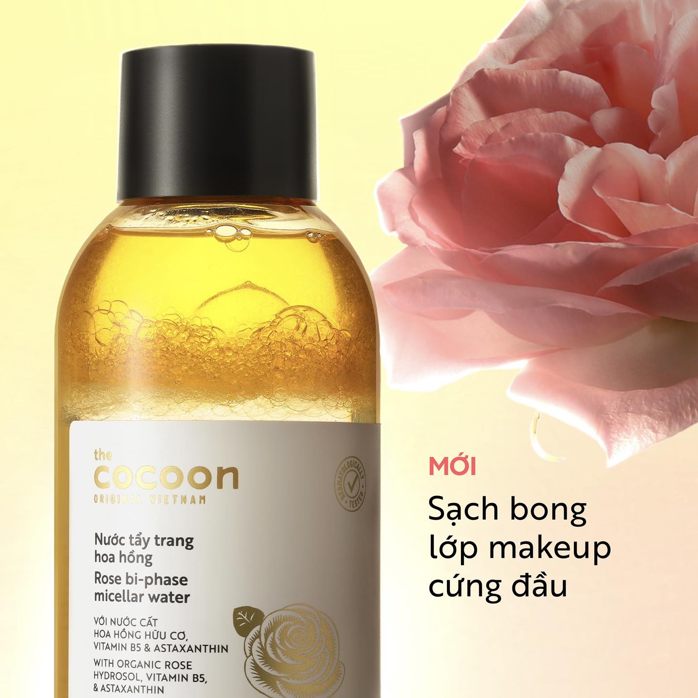 Bigsize - Nước tẩy trang hoa hồng Cocoon tẩy sạch makeup & cấp ẩm 310ml