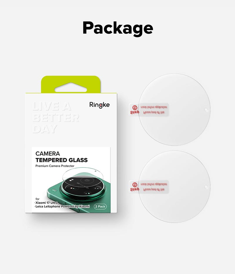 [Combo 2] Dán bảo vệ camera cho Xiaomi 17 Ultra RINGKE Camera Tempered Glass - Hàng Chính Hãng