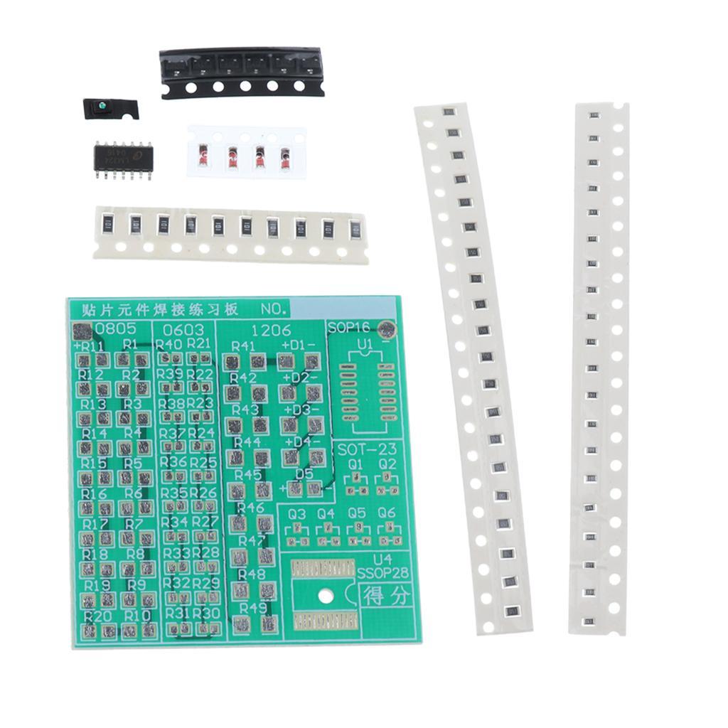3-7pack SMD Component Welding Practice Board Soldering Practice DIY Kit