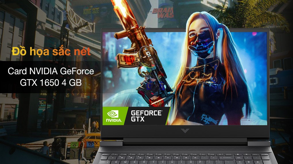 Laptop HP Victus 16-e0177AX  R5-5600H | 8GB | 512GB | GTX 1650 4GB Hàng chính hãng