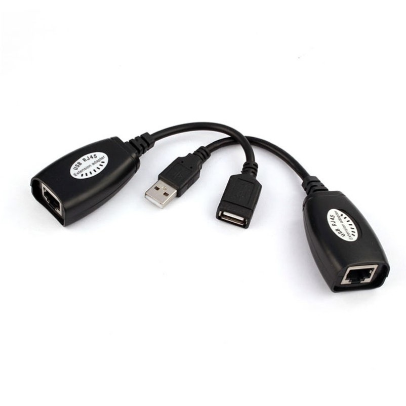 Bộ nối dài USB 30m bằng dây mạng - Hàng Nhập Khẩu