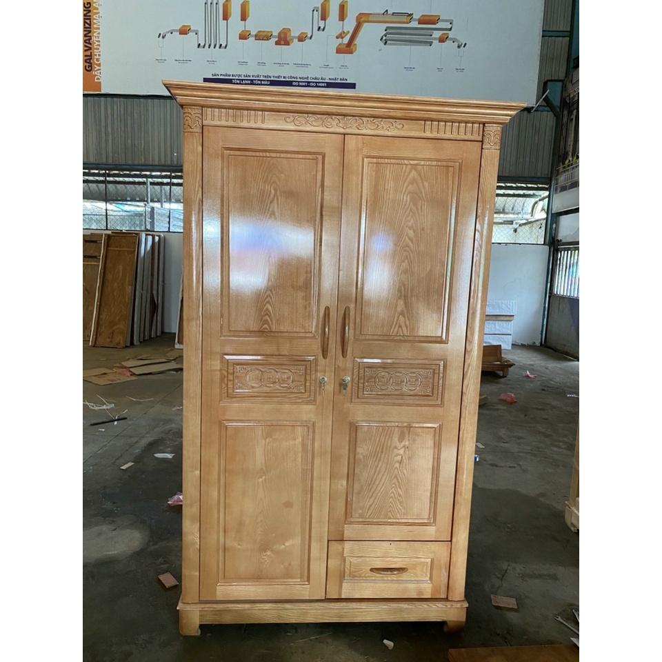 Tủ quần áo 2 cánh gỗ sồi Nga