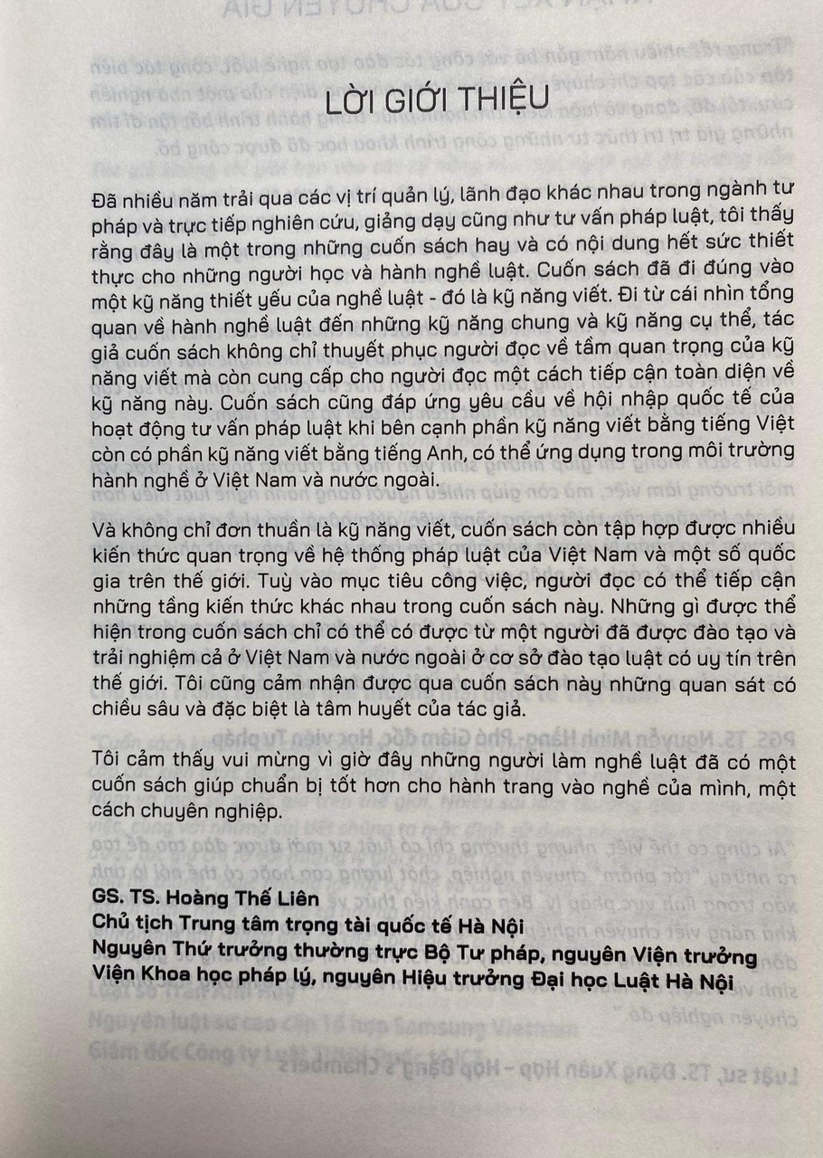 Kỹ Năng Viết Cho Người Hành Nghề Luật