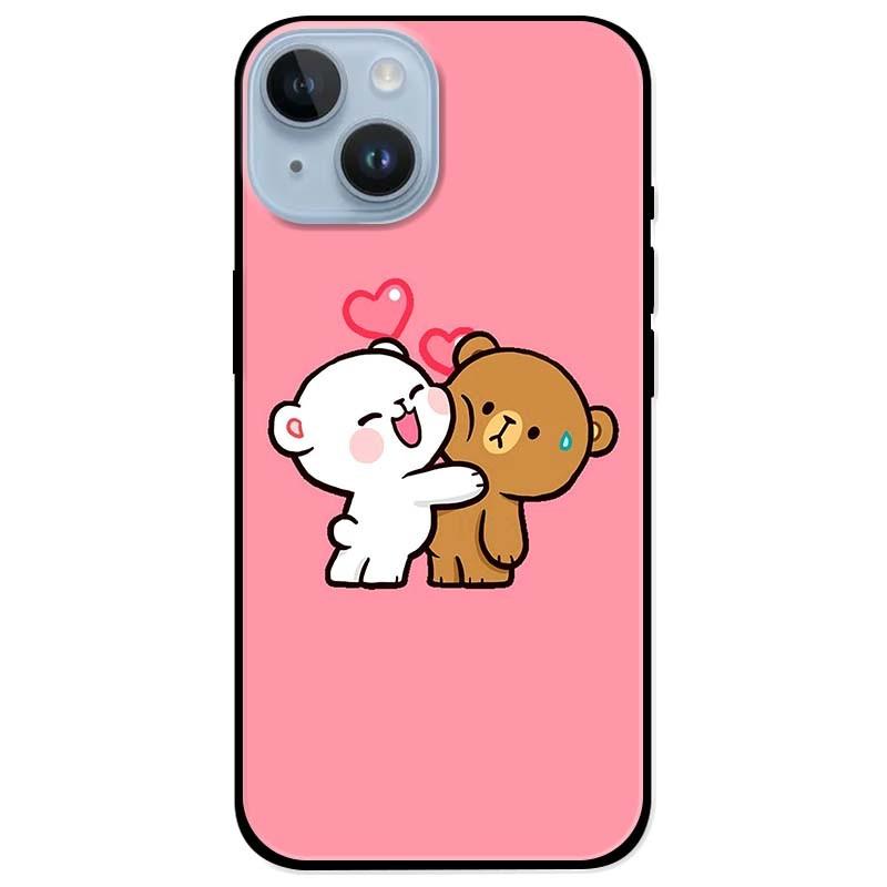 Ốp lưng dành cho Iphone 14 - Iphone 14 Plus - Iphone 14 Pro - Iphone 14 Pro Max - Gấu Trắng Ôm