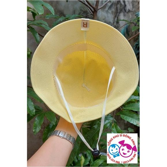 Mũ vải vành tròn dạng lưới hình gấu 3D BearKid cho bé mẫu giáo từ 1 đến 5 tuổi
