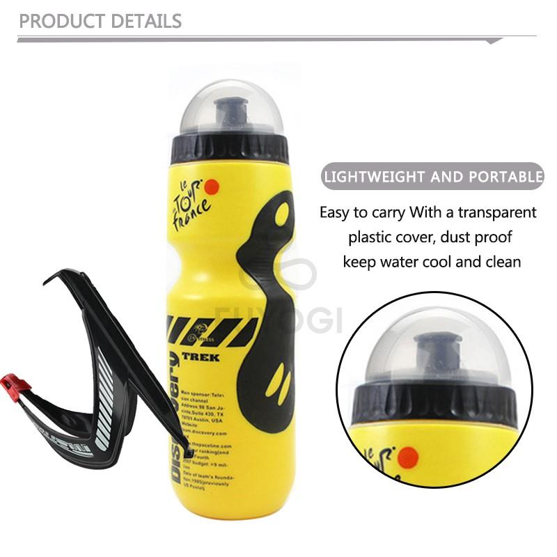 FUYOGI Riding Water Bottle Mountain Bike Carbon Fiber V-Shaped Sports Bottle Cagebike Setriding Accessories
