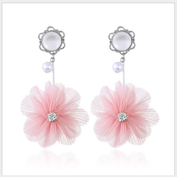 Bông tai ngọc trai hoa