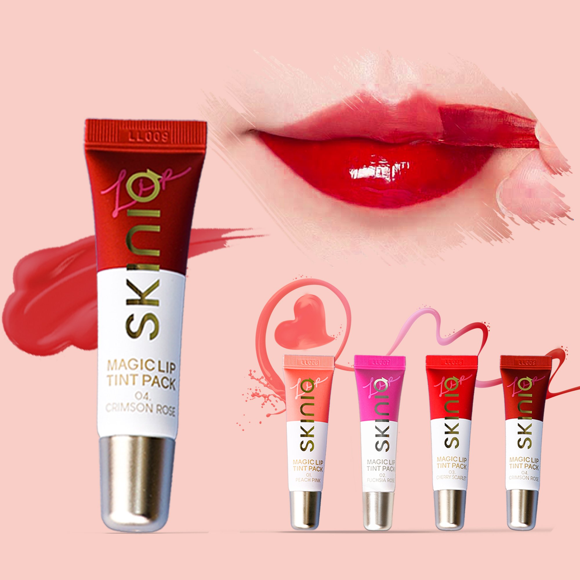 Son Xăm Skinia Magic Lip Tint Pack