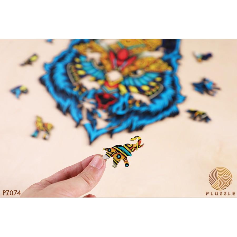 Bộ xếp hình gỗ thông minh puzzle đồ chơi ghép hình - Con Sói – PZ074