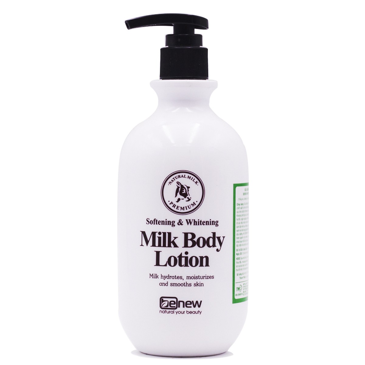 Sữa dưỡng thể trắng mịn da Hàn Quốc Benew Whitening Milk Body Lotion (450ml) [ Tặng kèm móc khóa ]