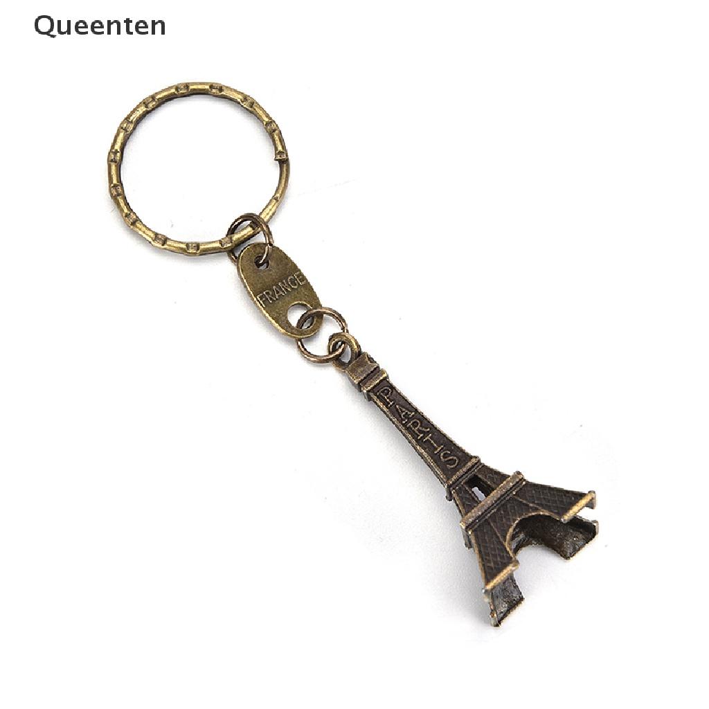 Queenten Paris Retro Mini Eiffel Tower Model Cute Keychain Keyfob Eiffel Tower Figurines Eiffel Tower Keychain, QT