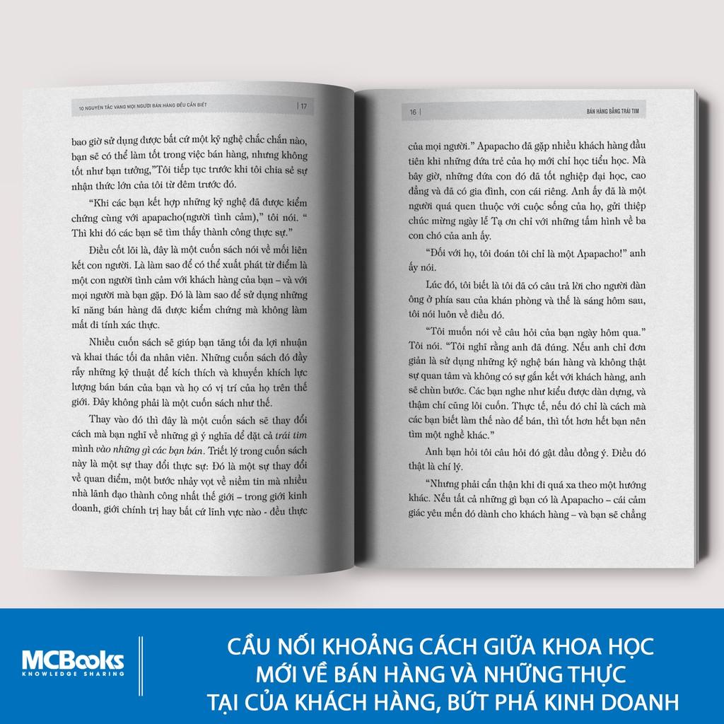 Sách - Bán Hàng Bằng Trái Tim - 10 Nguyên Tắc Vàng Mọi Người Bán Hàng Đều Cần Biết  - BizBooks