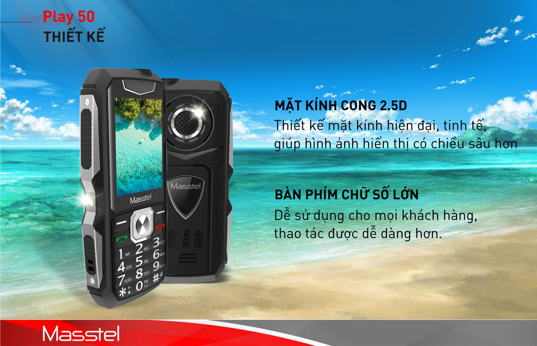 Điện thoại Masstel Play 50