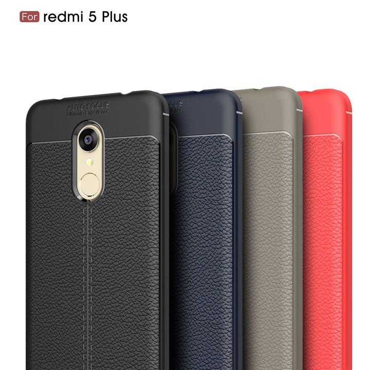 Ốp lưng Xiaomi Redmi 5 Plus silicon giả da Auto Focus